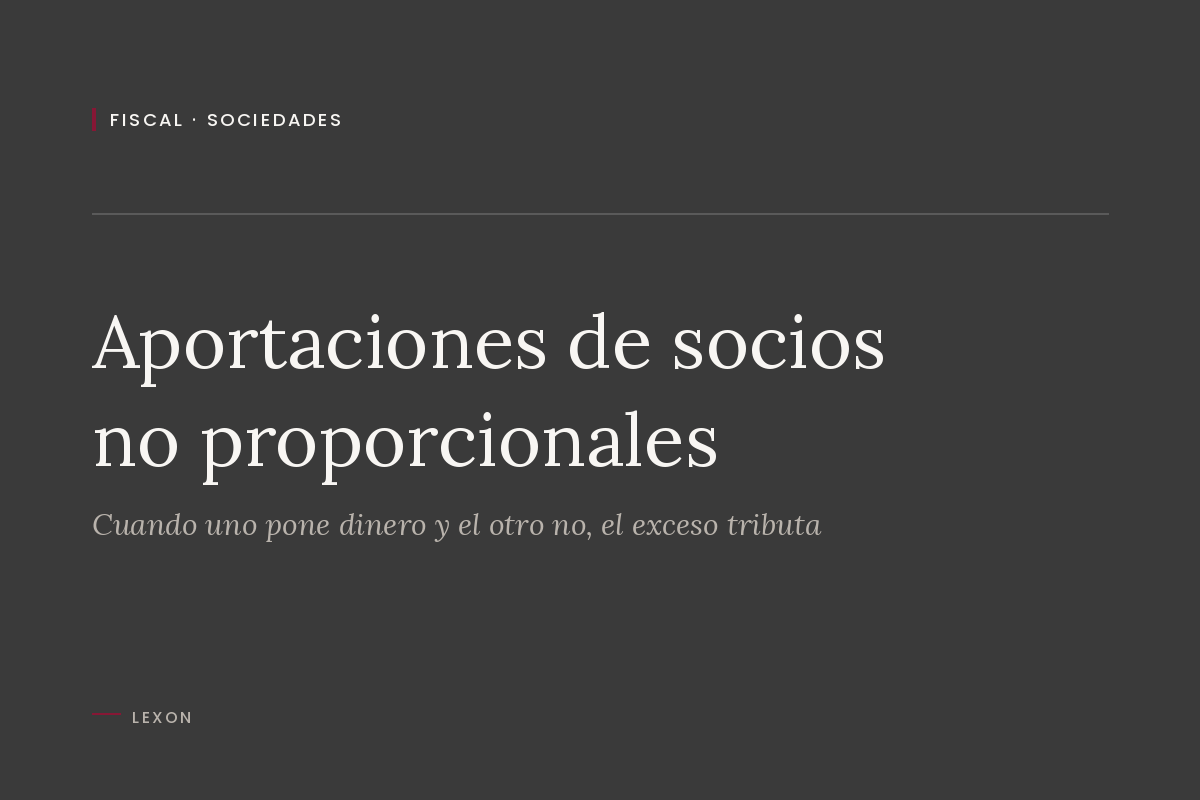 Cover image of the article on disproportionate shareholder contributions in Spain.